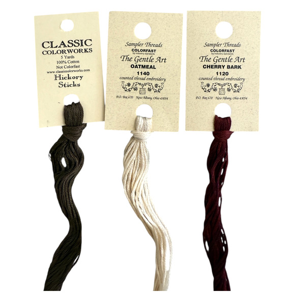 Colorfast Sampler Threads Lot of 10 Counted Embroidery Floss Simply Shaker New - Picture 6 of 7